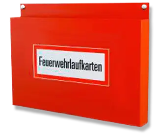 Feuerwehrlaufkartenhalter für 50 Karten im DIN A4-Querformat