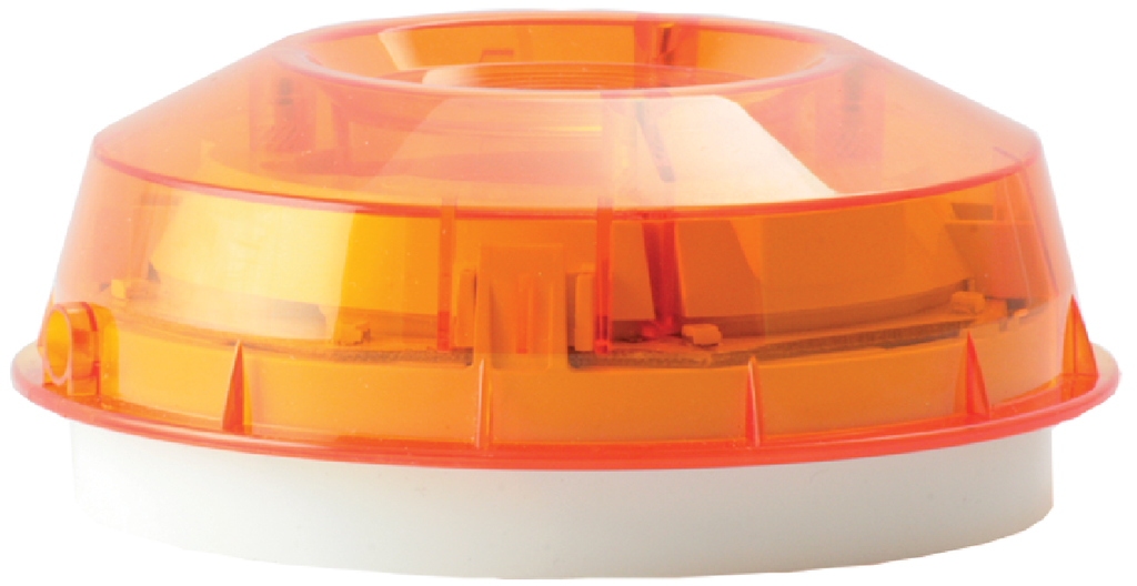 Adressierbarer, ringbusgesp. opt. Alarmgeber orange