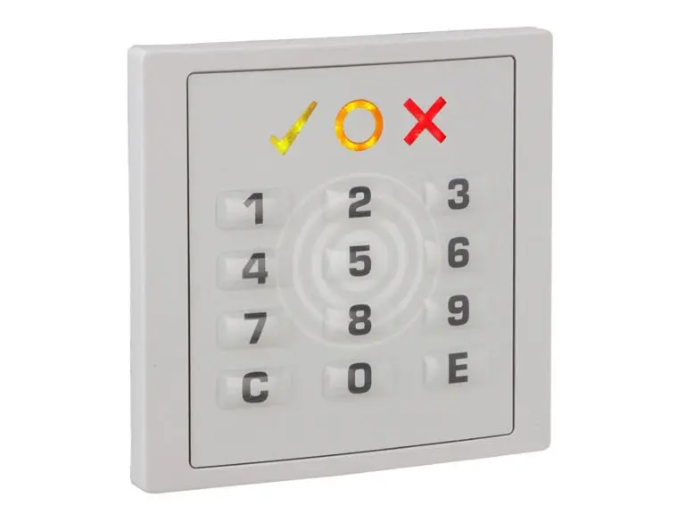 Insertic Classic MIFARE Leser mit Tastatur, lichtgrau (ähnlich RAL 7035), MIFARE, RS-485 Modulbus