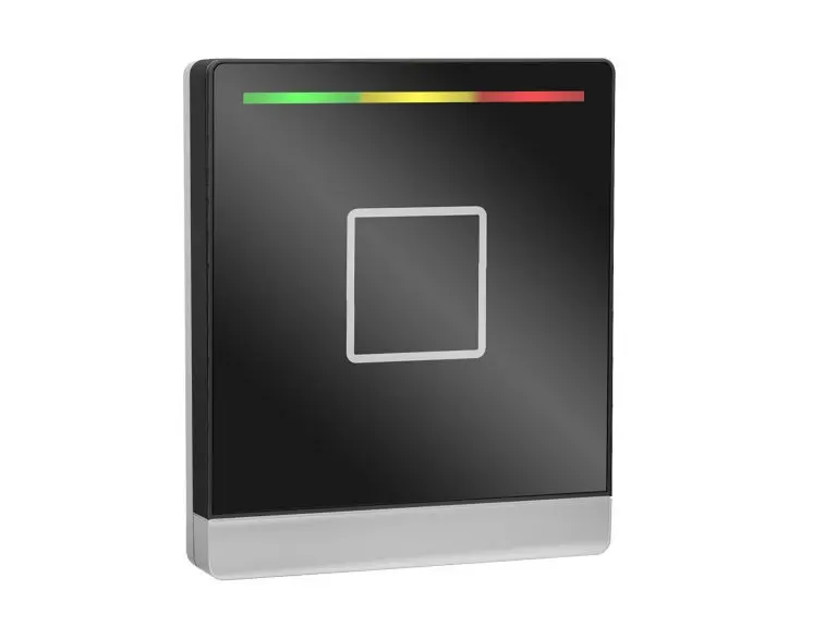 Insertic Touch Leser ohne Tastatur, schwarz (ähnlich RAL 9005) und weißaluminium (ähnlich RAL 9006), Multi-ISO und Bluetooth-fähig, RS-485 Modulbus