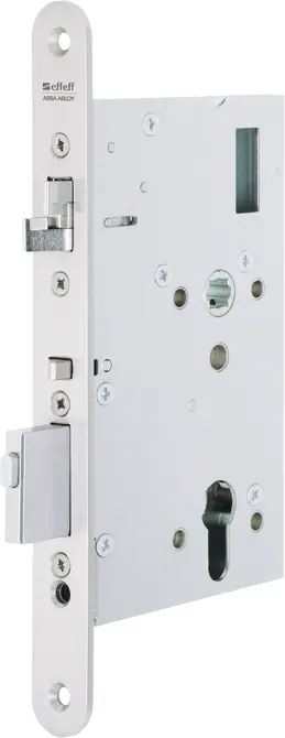 MEDIATOR® Schloss, Vollblatt-Version, Dornm. 65 mm; Entf. 72 mm; Vollstift 8-9 mm; Stulp 24 mm rund