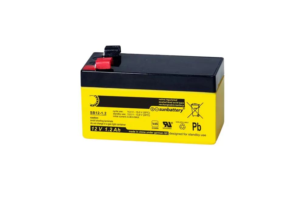 Akku 12 V DC/1,2 Ah Kapazität