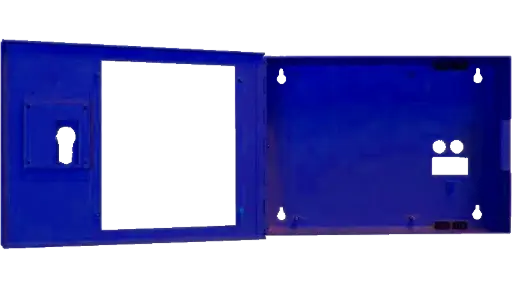 [9102.2100] FAT/FBF Leergehäuse mit Scheibe blau