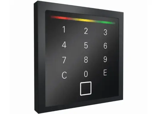 [PST12BA.63] Siedle Touch mit Tastatur, schwarz,               Rahmen anthrazit