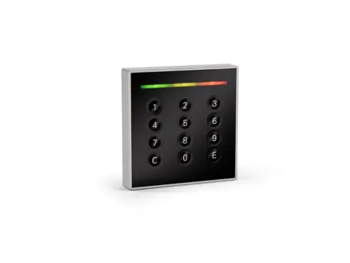 [PIC12B.63] Insertic Classic MIFARE Leser mit Tastatur, schwarz und weißaluminium, Multi-ISO und Bluetooth-fähig, RS-485 Modulbus