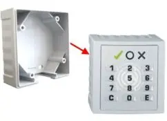 [PICSMG] Montagerahmen a.P für Insertic Classic Leser, grau - für graue Insertic Classic Leser (PIMRT00MI und PIMRT12MI und ältere graue Insertic Classic Leser) zur Aufputzmontage