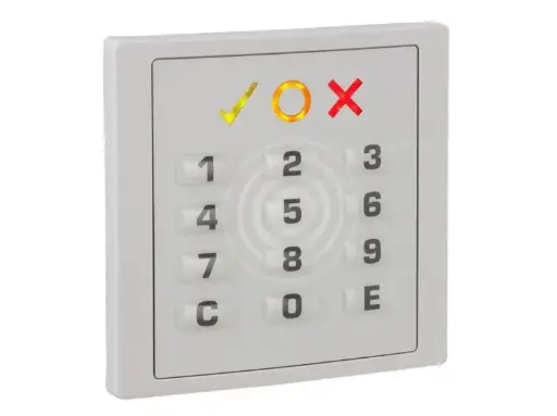 [PIMRT12MI] Insertic Classic MIFARE Leser mit Tastatur, lichtgrau (ähnlich RAL 7035), MIFARE, RS-485 Modulbus