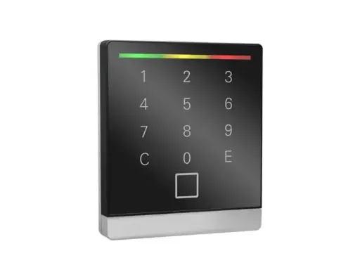 [PIT12B.63] Insertic Touch Leser mit Tastatur, schwarz (ähnlich RAL 9005) und weißaluminium (ähnlich RAL 9006), Multi-ISO und Bluetooth-fähig, RS-485 Modulbus
