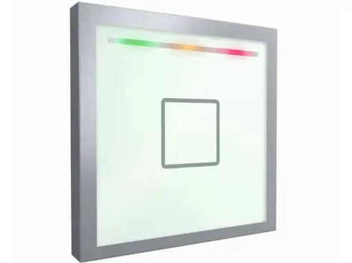 [PST00WW.63] Siedle Touch Lesegerät ohne Tastatur: weiß (RAL 9003) mit weißem Siedle-Rahmen: Multi-ISO- und Bluetooth-fähig: RS-485 Modulbus