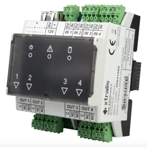 [49841000] ADPRO Zubehör: Externes PoE Ethernetmodul mit 4 Eingängen und 4 Relaisausgängen (Master) 