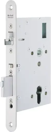 [022702] MEDIATOR® Schloss, Vollblatt-Version, Dornm. 65 mm; Entf. 72 mm; Vollstift 8-9 mm; Stulp 24 mm rund